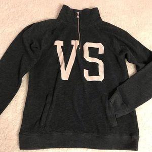 Grey VS Sweatshirt w/ Angel Wings Zipper Pull